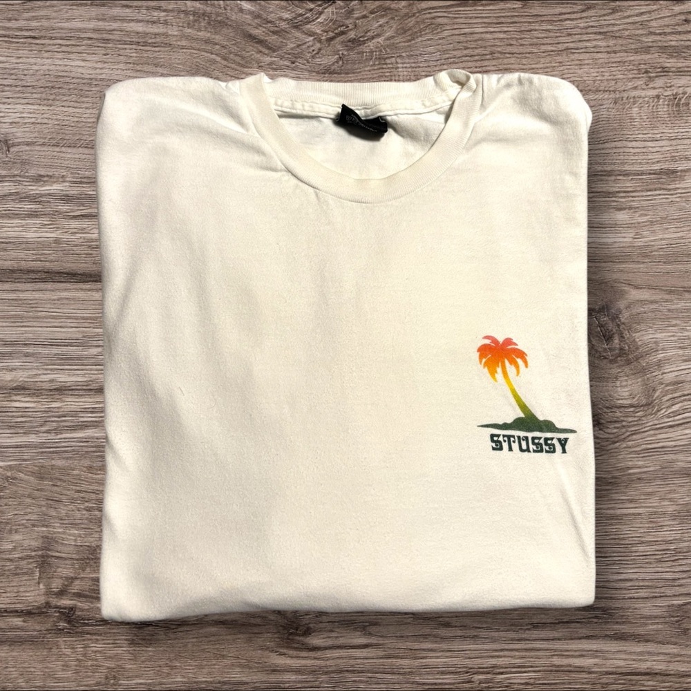 Vintage Stussy Jamaica "No Problem" Long-Sleeve T-Shirt - Picture 3 of 9